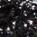 Ткань Пайеточная круглая крупная (черный) Ткань Пайеточная круглая крупная (черный)